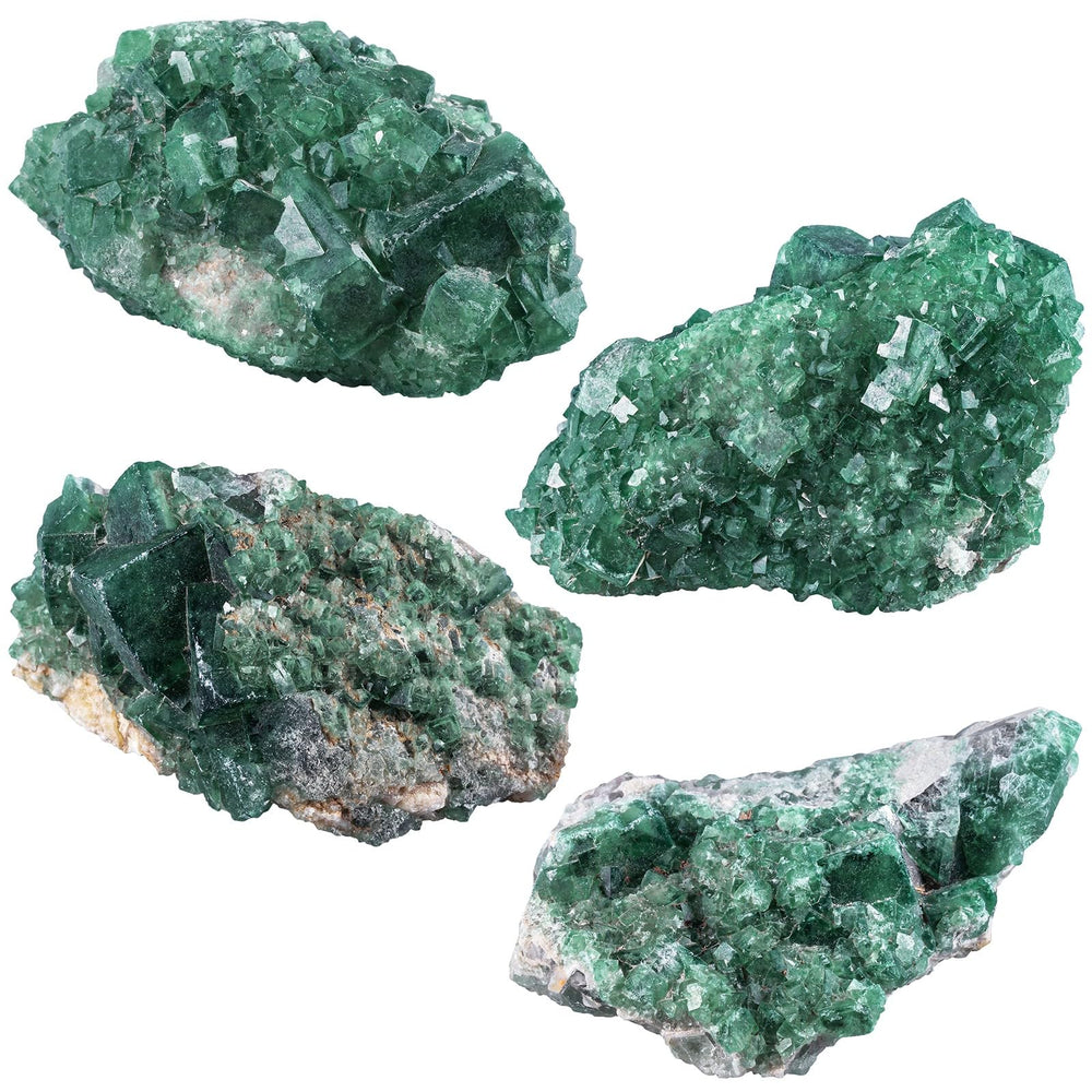 Sportmusies green fluorite office decor creates a serene workspace.