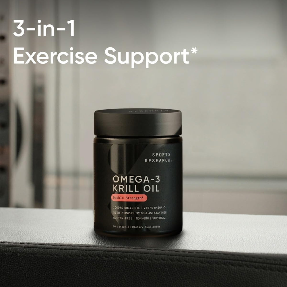 Sports Research Astaxanthin-rich krill oil closeup with deep red hue