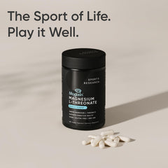 Sports Research Magtein packaging with blue label and dosage info.