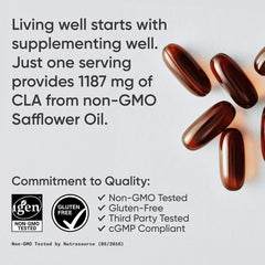 Sports Research CLA label close-up showing purity and ingredients