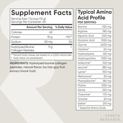 Sports Research Collagen Peptides promote healthier hair and nails