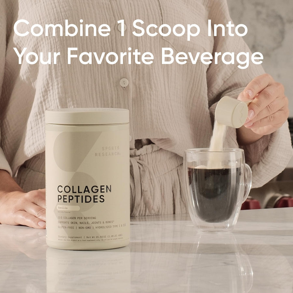Sports Research Collagen Peptides post-workout recovery shake supports muscle comfort
