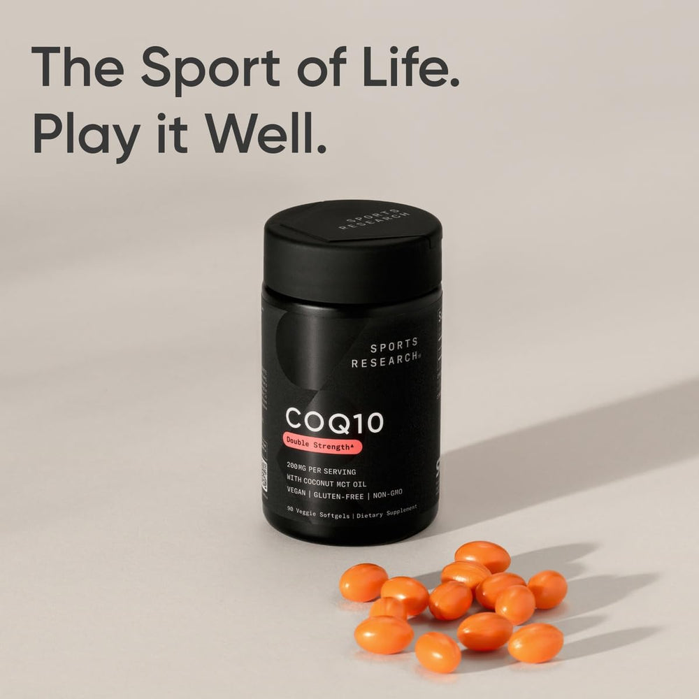 Sports Research CoQ10 third-party tested seal ensures quality