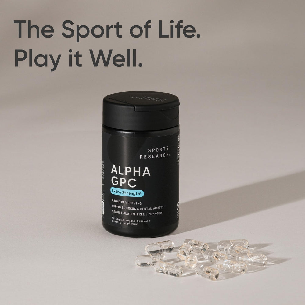 Sports Research daily routine shot illustrates easy-to-take lifestyle supplementation.