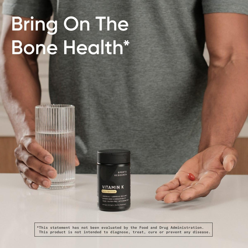Sports Research daily-use capsule with water shows easy incorporation into routines.