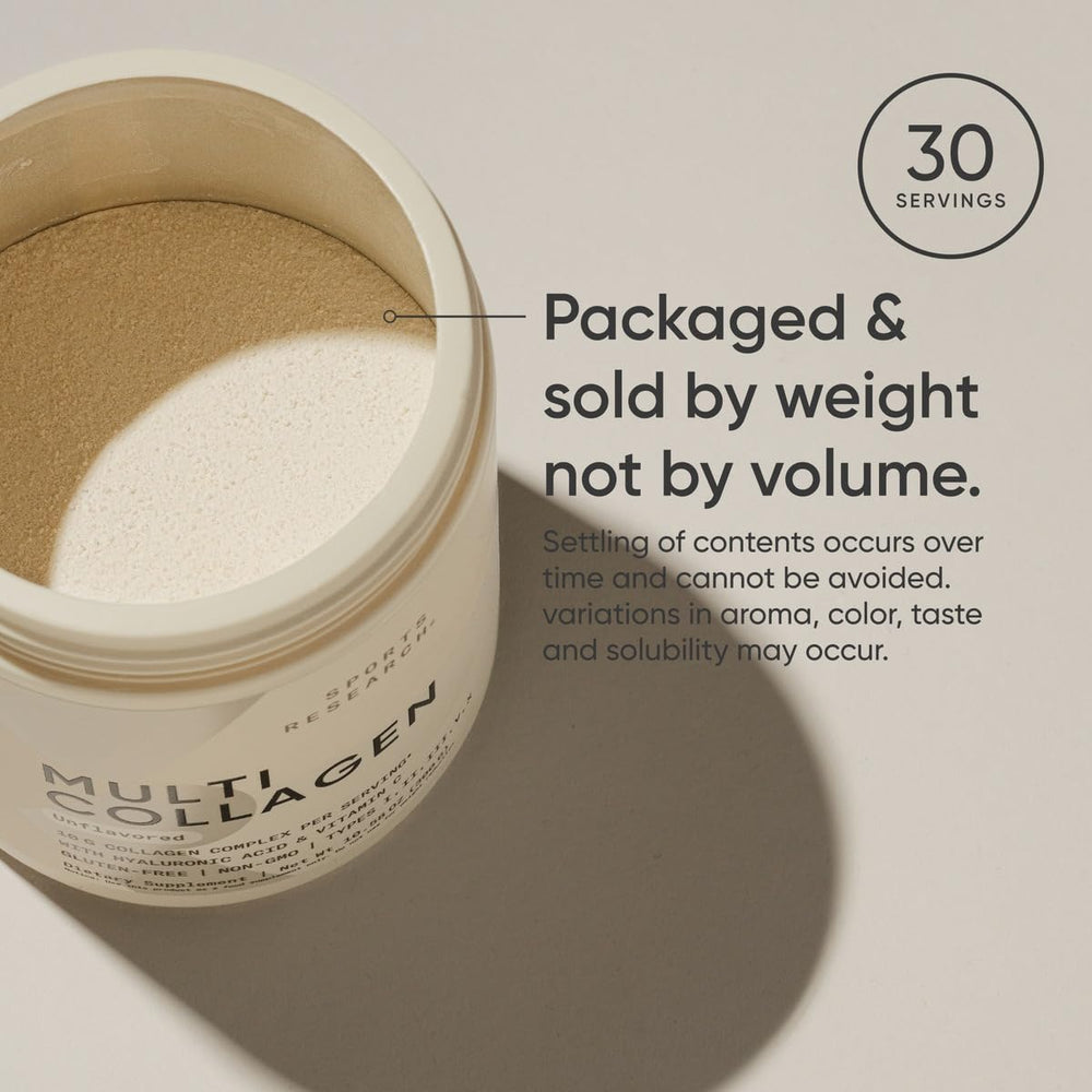 USA-made Sports Research Multi Collagen production claim and quality focus