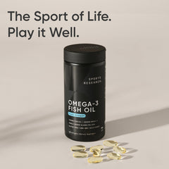 Sports Research Omega-3 IFOS 5-Star rating badge signaling strict testing