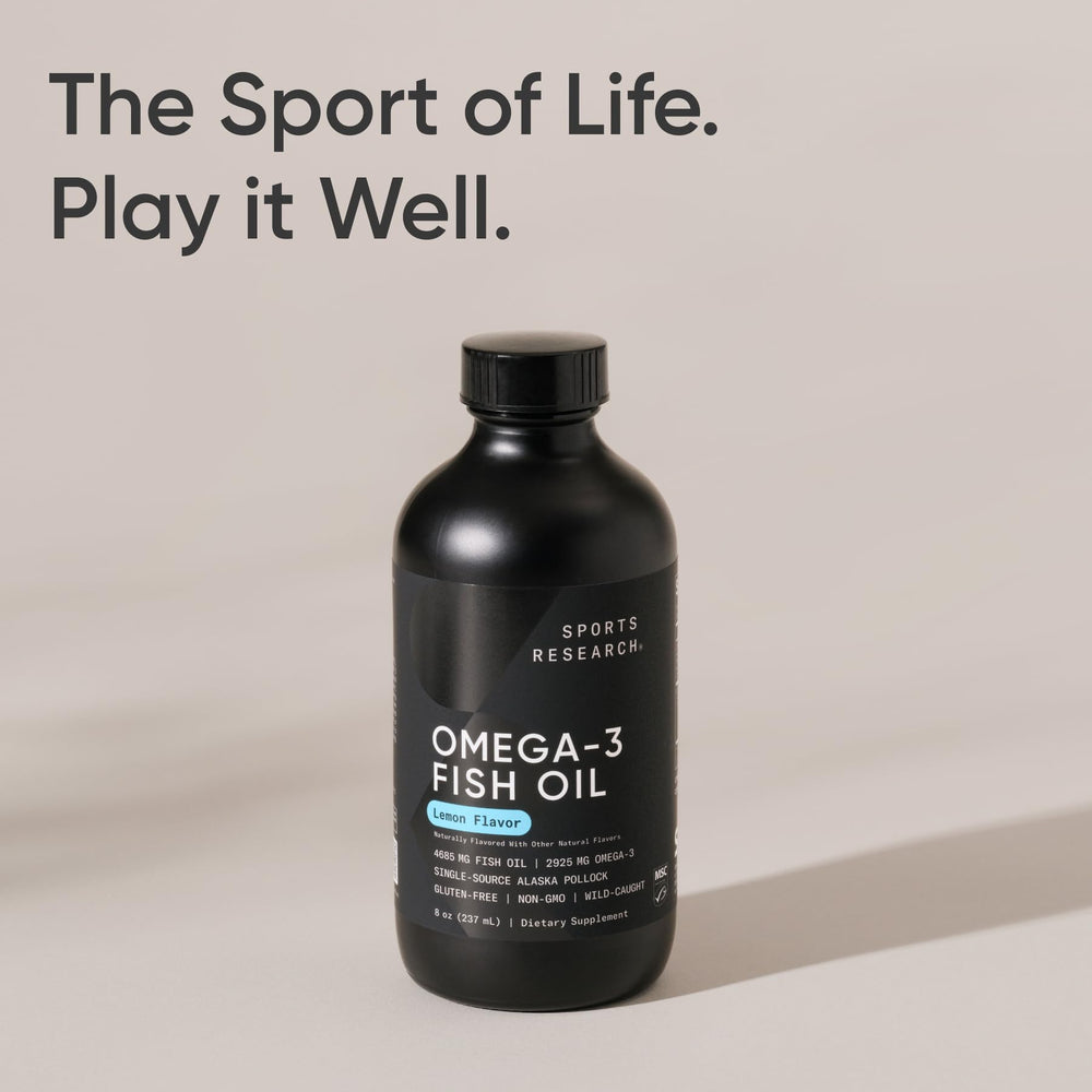 Sports Research Omega-3 USA-made cGMP facility ensures consistent quality
