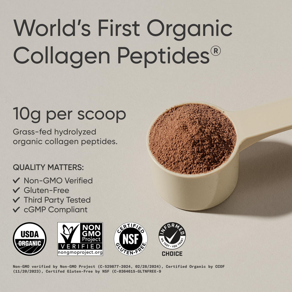 Sports Research Organic Collagen Powder scoop for convenient daily dosing