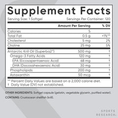 Phospholipid bound omega-3s in Sports Research Krill Oil