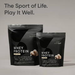Sports Research Whey Protein Isolate vanilla ingredients panel notes non-GMO and allergen-friendly profile