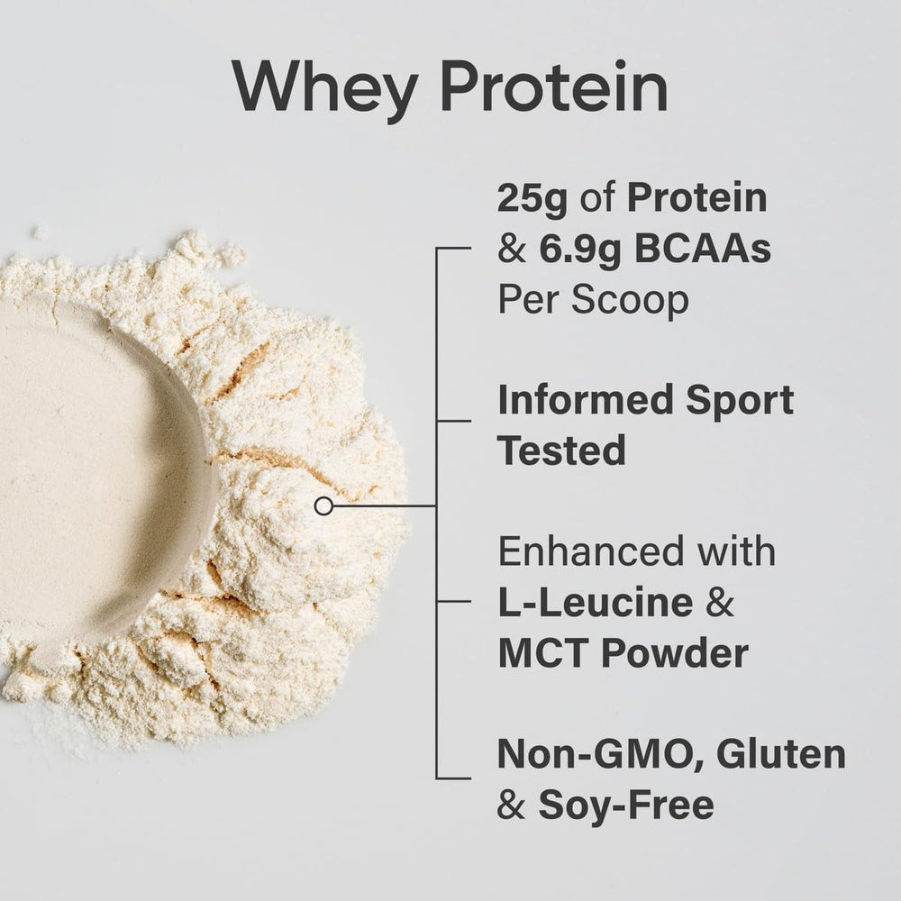 Sports Research Whey Protein Isolate vanilla mixing glass demonstrates smooth, clump-free mixing