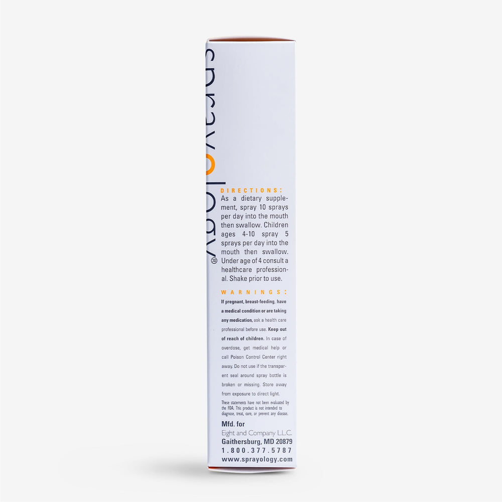 Sprayology Everyday Multi Spray non-GMO vegan formula with natural ingredients.