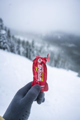 Spring Energy Canaberry packaging tube highlights convenient on-the-go endurance fueling.