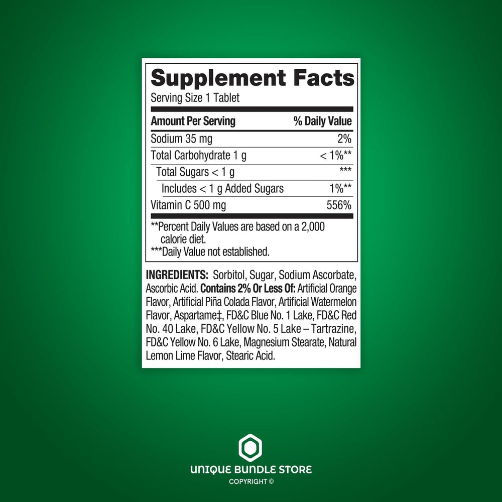 Included 7-day organizer with Spring Valley vitamin C set for routine adherence
