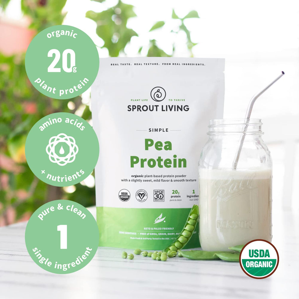 Sprout Living gluten-free dairy-free protein powder for vegan meals
