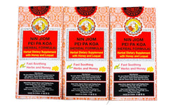Sprout Talk Nin Jiom Pei Pa Koa 3-pack box front for cough relief