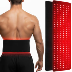 SQUATZ red light therapy wrap front view for full-body muscle coverage.