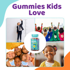 Squiggles berry gummies close-up show chewy texture loved for daily vitamins.