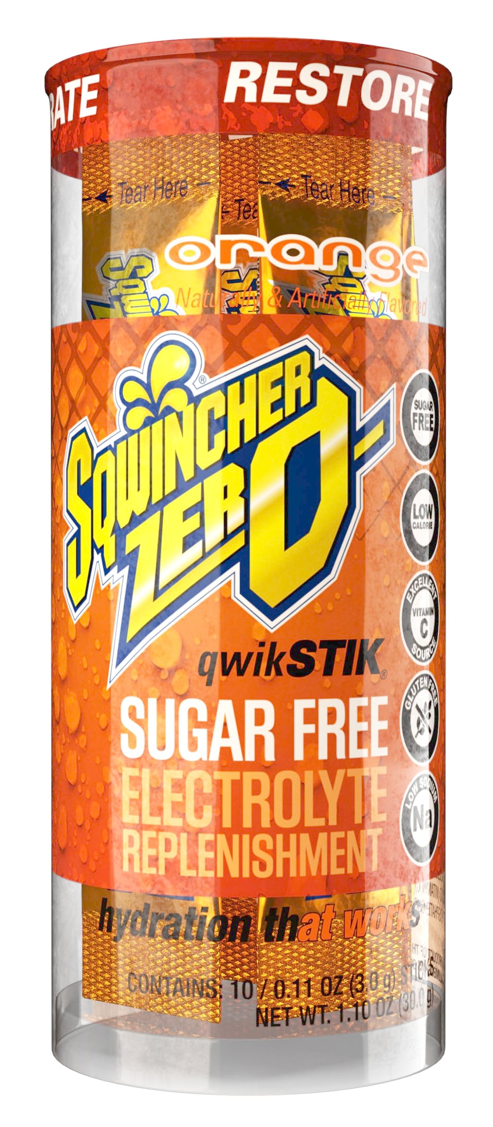 Sqwincher Zero Qwik Stik outdoor use packet for steady hydration outdoors