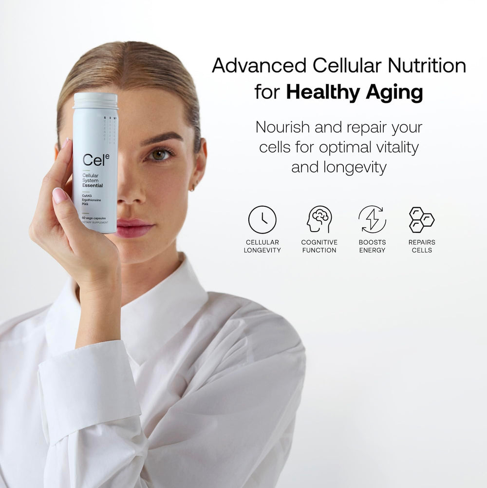 SRW Cel Essential capsule close-up highlighting quality ingredients for vitality.