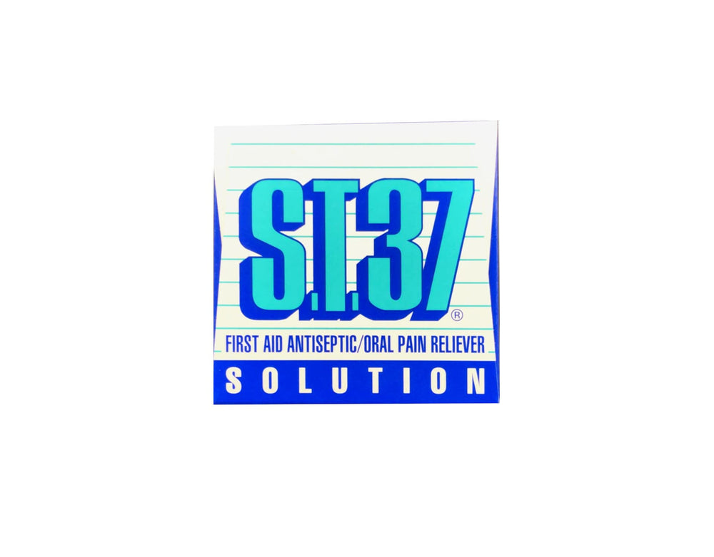 S.T.37 8 oz bottle image conveys everyday care and first aid potential.