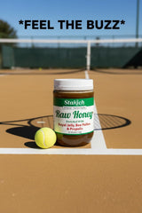 Stakich honey on toast demonstrates natural sweetness.