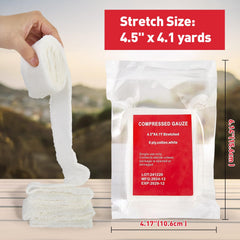Stamen non-stick gauze for easier dressing changes and less pain.