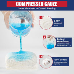 Stamen durable 6-ply gauze withstands rugged field conditions.