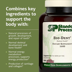 Standard Process Bio-Dent packaging display for easy daily supplementation