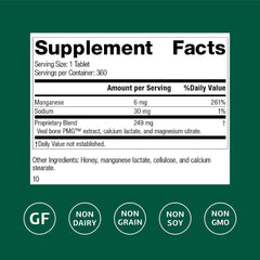 Biost veal bone PMG extract close-up highlights nutrient profile.