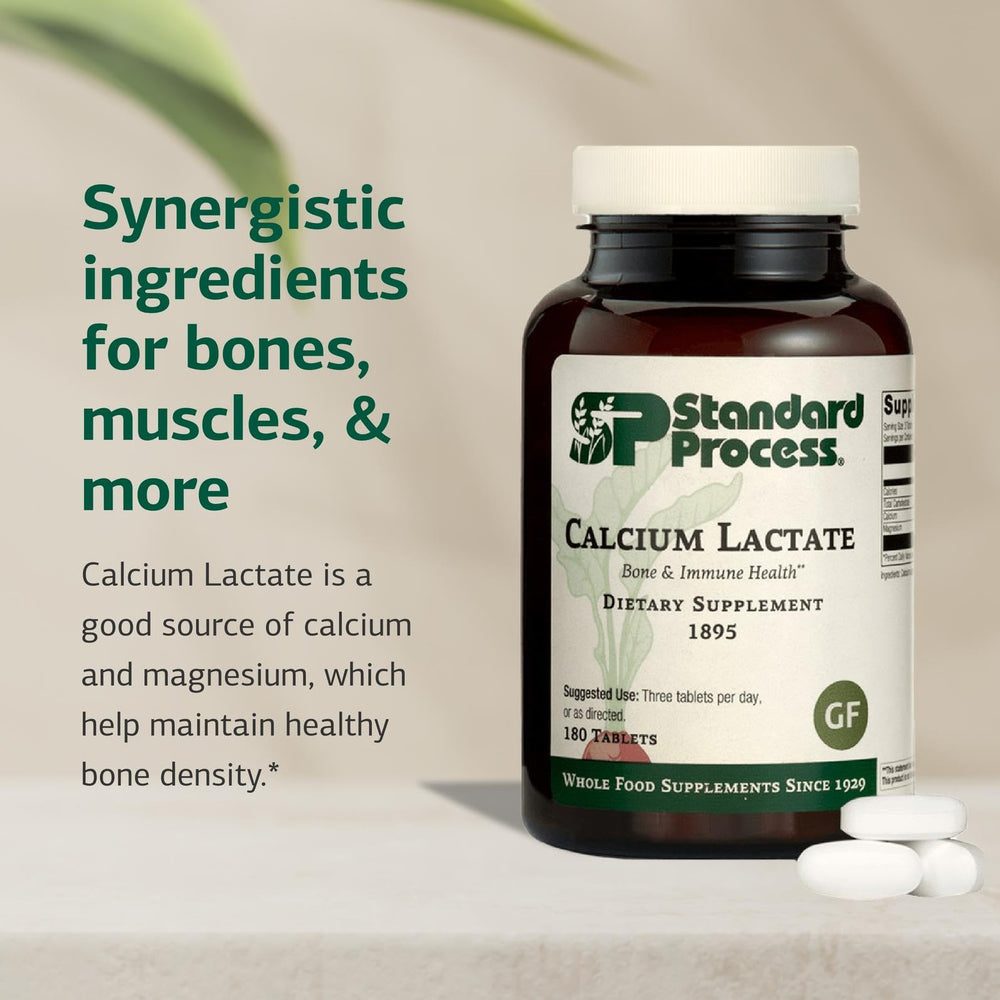 Bone wellness concept with Standard Process supplement packaging