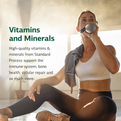 Packaging closeup conveys quality and whole-food formulation of the product