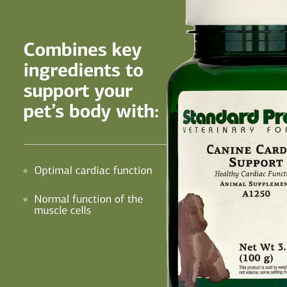 Standard Process Canine Cardiac Support large bottle scoop for weight-based dosing