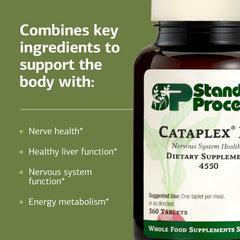 Cataplex B2 bottle with glass of water for daily routine.