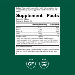 Cataplex B-GF tablets close-up; compact daily dose for energy and metabolism