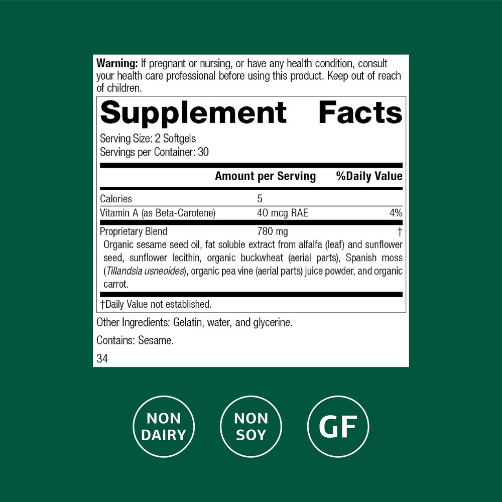 Chlorophyll Complex softgels close-up for daily detox and skin health