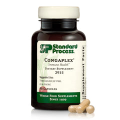 Standard Process Congaplex capsules in bottle support thymus health and immune balance.