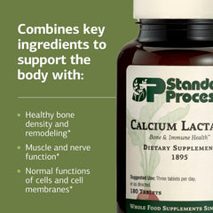 Calcium Lactate tablet demonstrating muscle and nerve function support