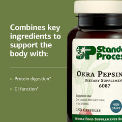 Capsules image conveys convenient daily intake for protein digestion support