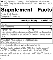 Standard Process ProSynbiotic capsule close-up illustrating vegetarian formula.