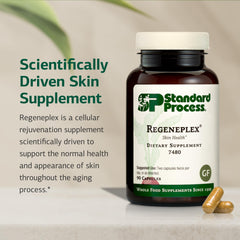 Standard Process Regeneplex gluten-free label indicating dietary compatibility