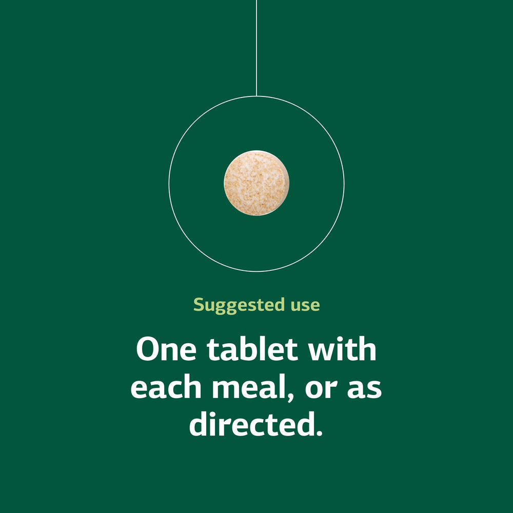 Standard Process RNA usage visual demonstrates one tablet per meal.