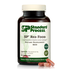 Standard Process SP Red Food bottle front view highlighting circulation support.
