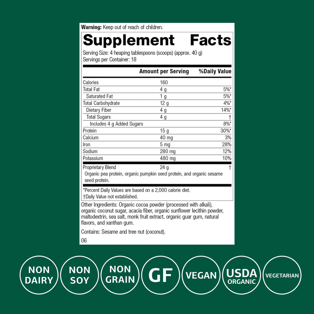 Standard Process Veg-E Complete Pro scoop shows convenient serving for easy measurement