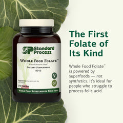 Standard Process Whole Food Folate capsules ready for daily cellular support.