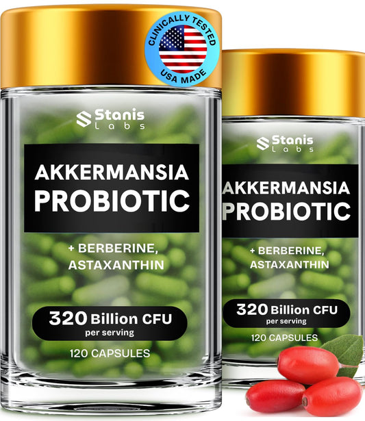 Stanis Labs Akkermansia Muciniphila bottle for daily gut support