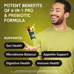 Stanis Labs Akkermansia Muciniphila capsules on a tray suggest easy daily use.
