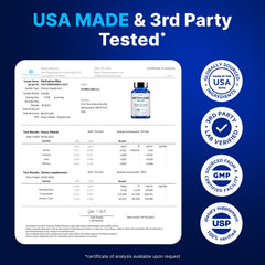 Stanis Labs pharmaceutical-grade methylene blue bottle label for human use.