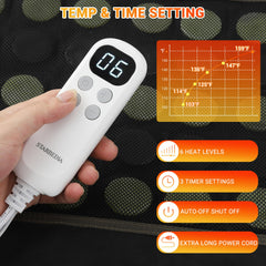 STARBEDIA six heat levels offer customizable warmth for different needs